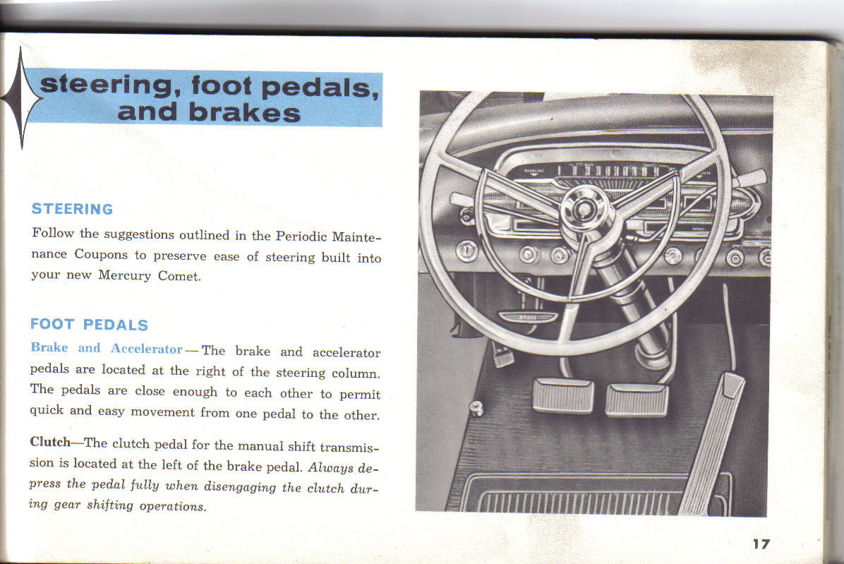1963 Mercury Comet Owners Manual Page 6